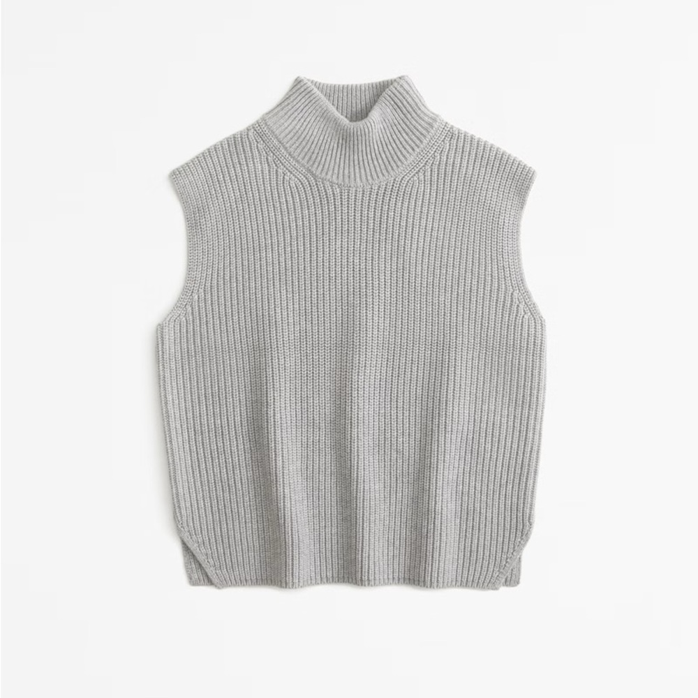 ABERCROMBIE SLEEVELESS TURTLENECK SWEATER